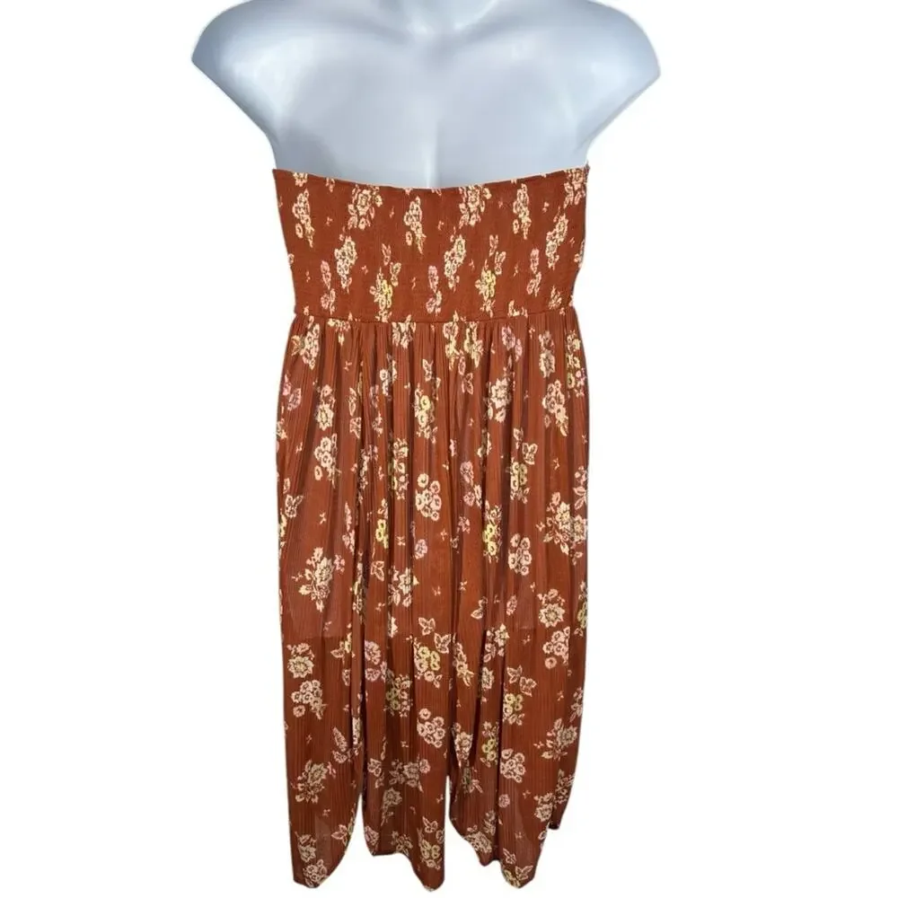 Free People Kitty Tube Floral Tunic Dress L